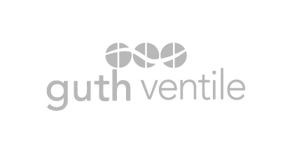 Logo Guth Ventile, fabrikant van hygiënische procesventielen en roestvaststalen componenten voor food-, dairy-, beverage- en farmaceutische productieomgevingen.