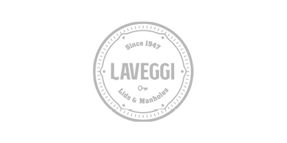 Logo van Laveggi, leverancier van RVS-mangaten en tankdeksels voor food-, chemische, farmaceutische en industriële toepassingen. Sinds 1947 actief met certificeringen conform PED en FDA/3-A, van Rodes