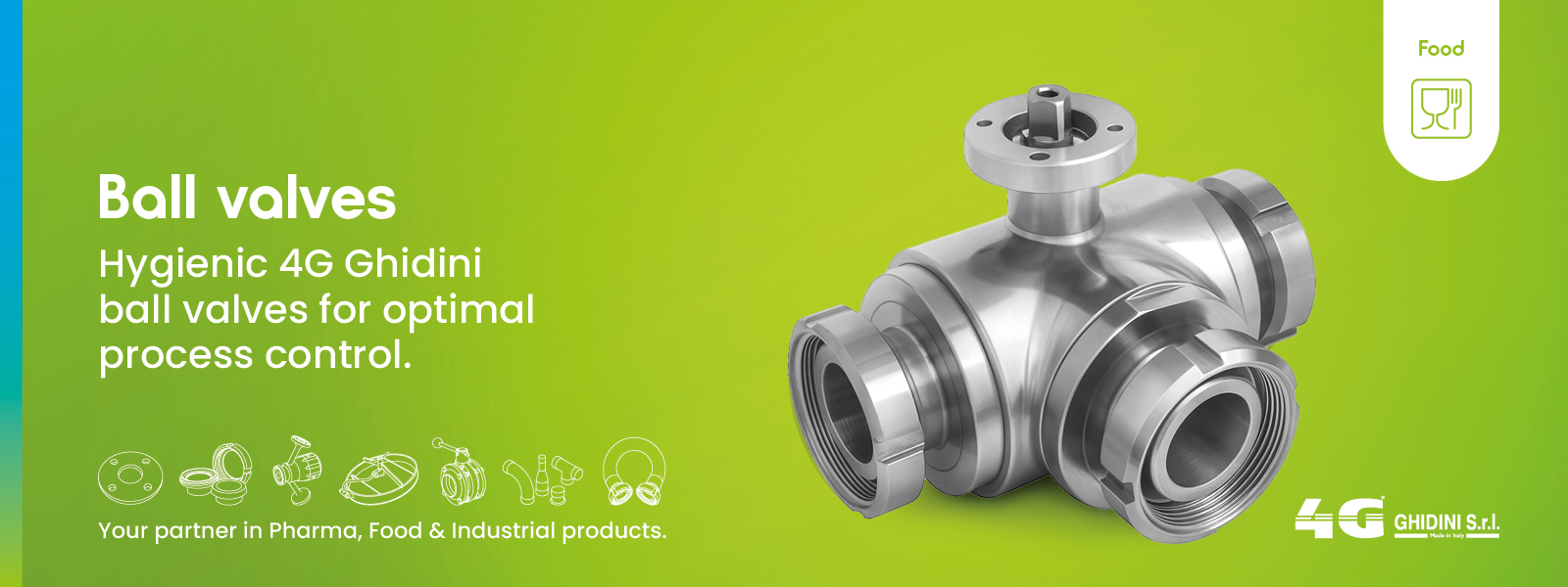 RVS kogelkranen voor veilige, hygiënische en duurzame procesregeling in food-, zuivel-, dranken- en farmaproductie