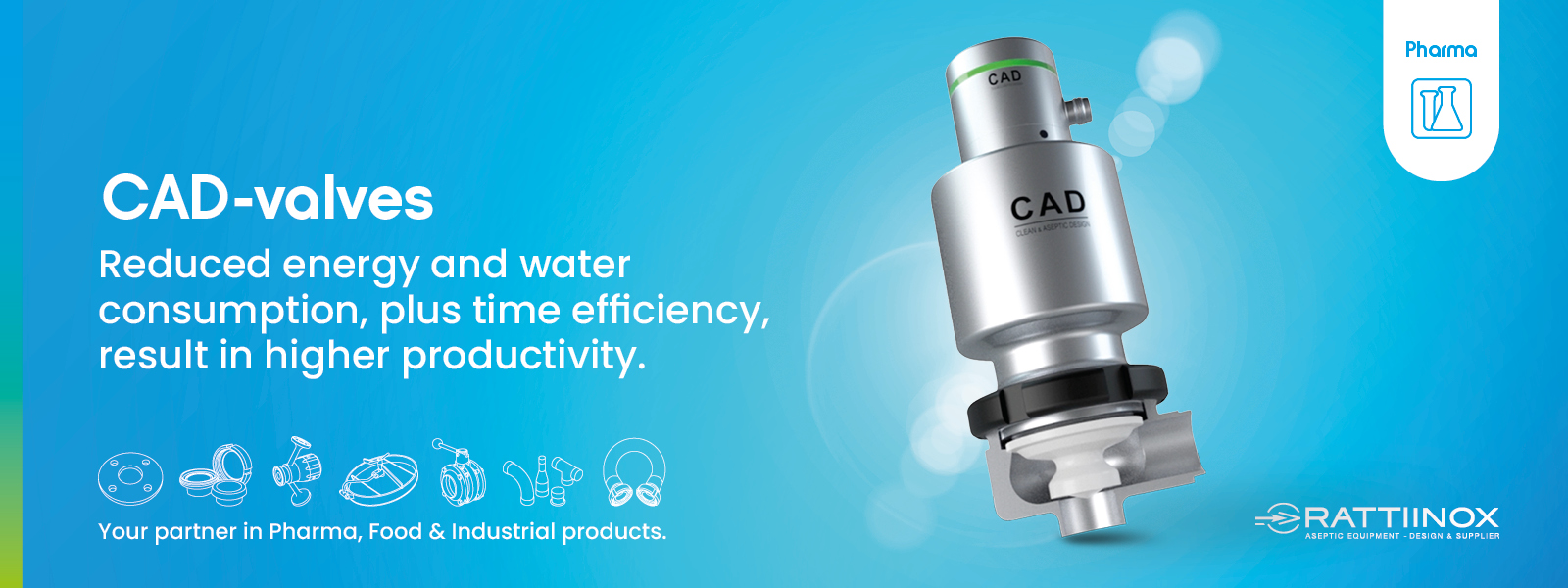 CAD valves from Rattiinox available at Rodesta