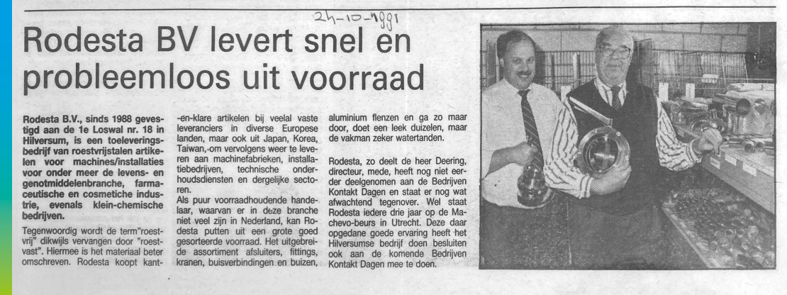 Over ons - Kranten artikel