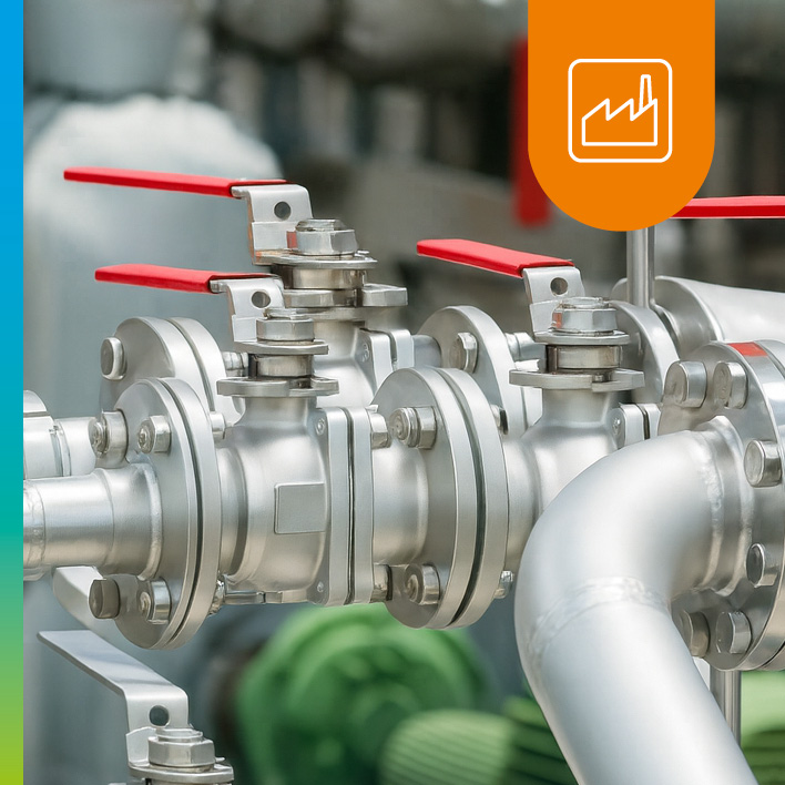 Rodesta liefert Industriearmaturen für die Chemie- und Prozessindustrie.